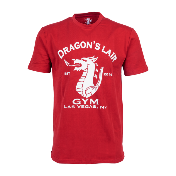 Red Pump Cover with White Dragon's Lair Gym Logo