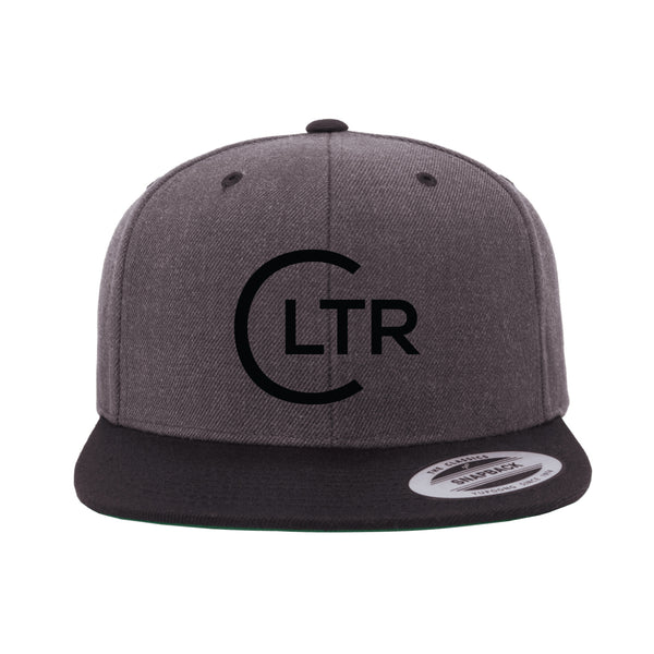 CLTR | Premium Snapback Hat | Dark Heather & Black