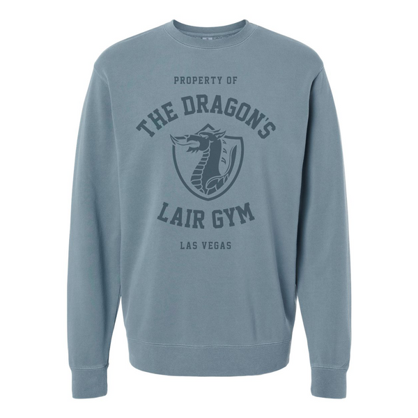 Slate Blue Pullover with Property of Dragon's Lair Gym