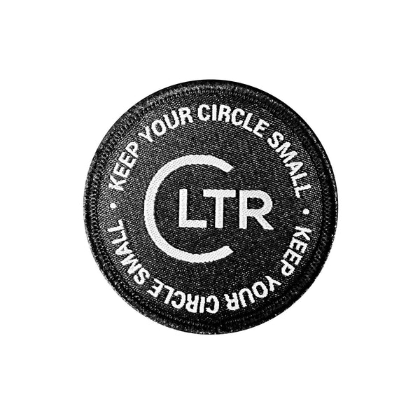CLTR | Patch | Black & White Woven | Keep Your Circle Small