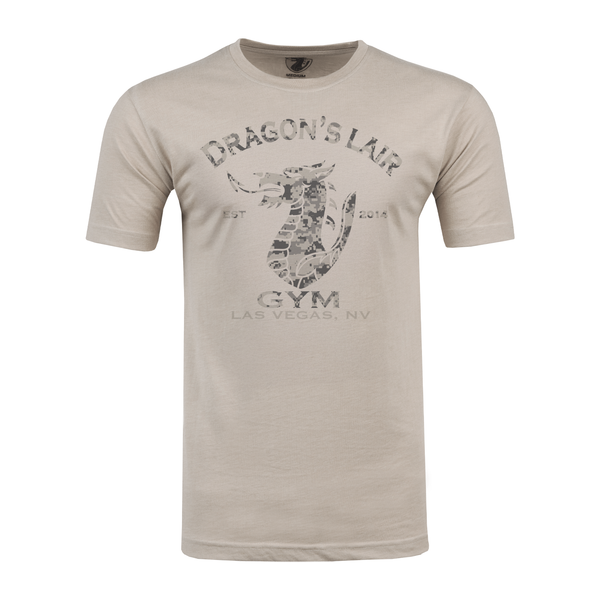 Brush Short Sleeve Shirt with Digi Camo Dragon's Lair Gym Logo