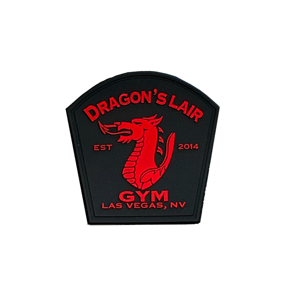 Patch | Dragon's Lair Logo | Black & Red Rubber