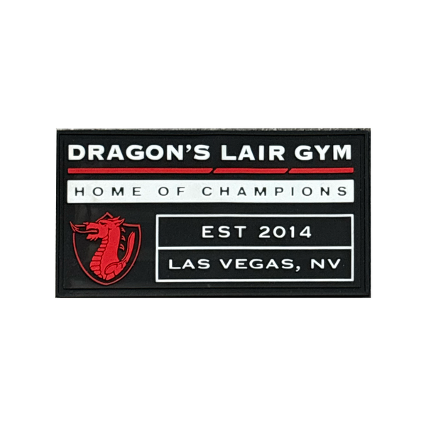 Patch | Home of Champions | Black & Red Rubber