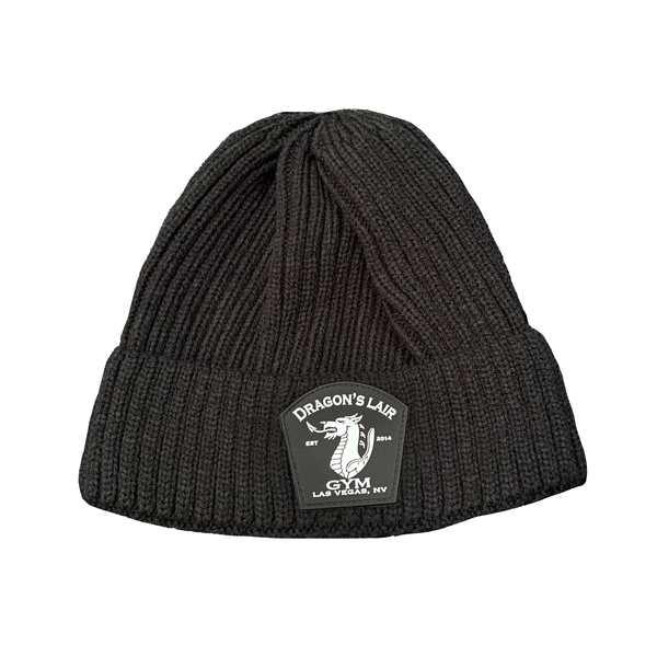 Black Beanie with Grey Dragon's Lair Gym Logo