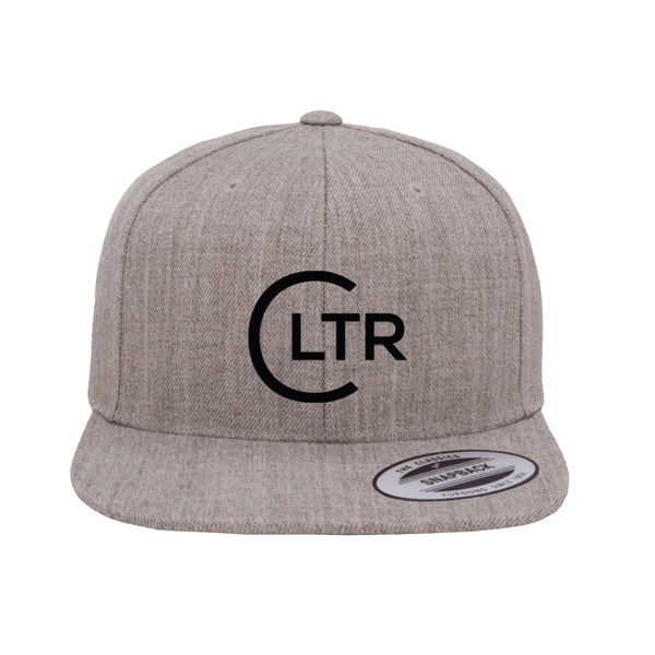 CLTR | Premium Snapback Hat | Heather Grey