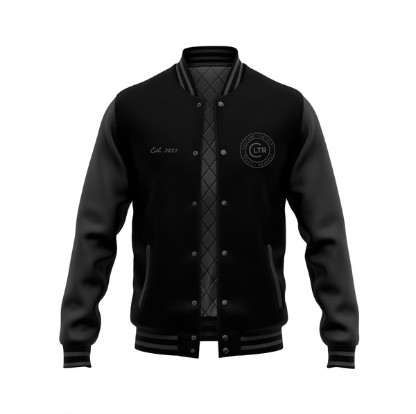 CLTR | Varsity Jacket | Black-on-Black