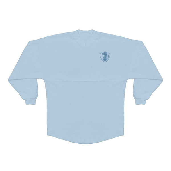 Light Blue Long Sleeve Jersey with Blue Dragon's Lair Gym