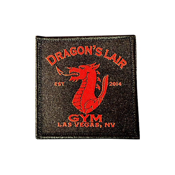 Patch | Black & Red Woven | DLG Gym Logo