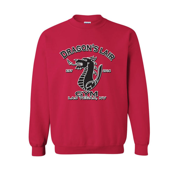Red Pullover with White Dragon's Lair Gym Logo