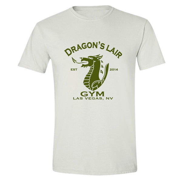 Sage Short Sleeve Shirt with Military Green Dragon's Lair Gym Logo