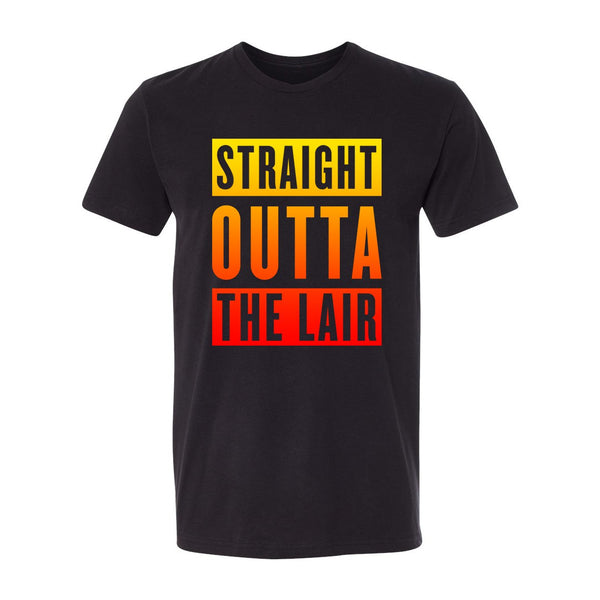 Black Short Sleeve Shirt with Ombré Straight Outta The Lair